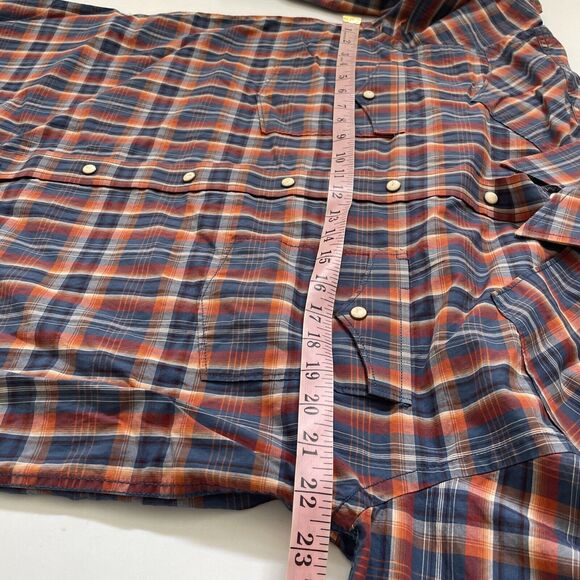 Panhandle Rough Stock Shirt Western Rodeo Mens Medium Flip Cuff‎ Pearl Snaps - Picture 8 of 10